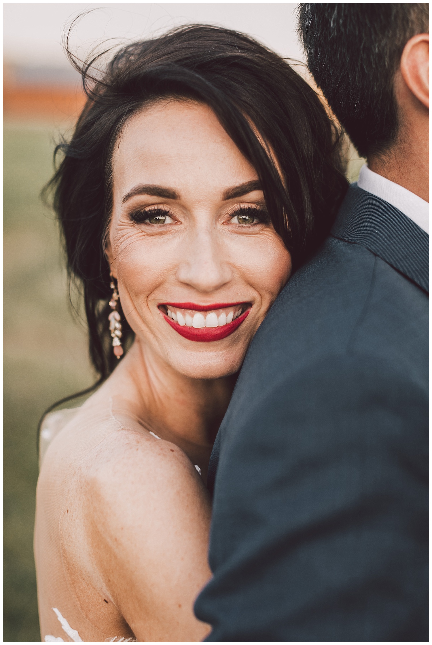 Gorgeous hair & makeup by Yessie Libby for this Crockett Farm wedding
