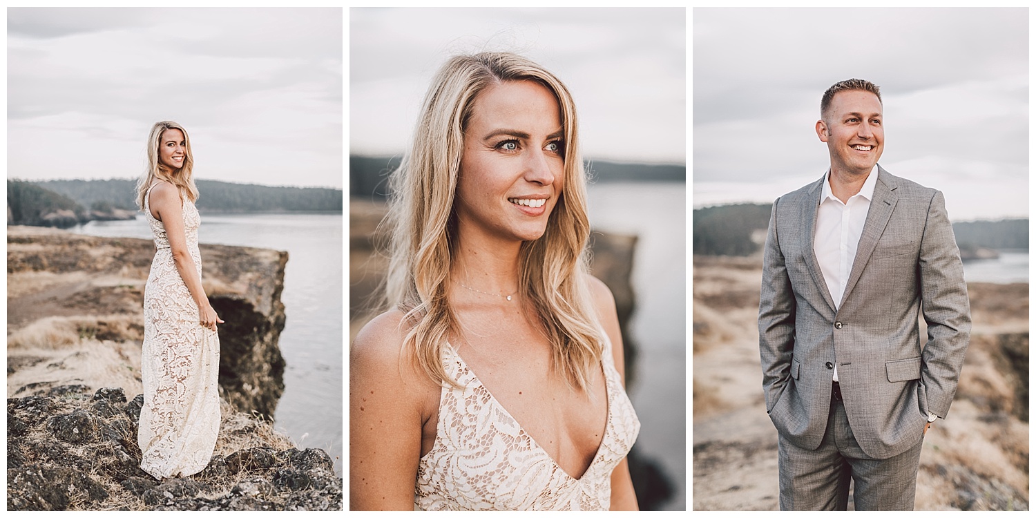 Rosario Beach engagement session by Seattle wedding photographer Kyle Goldie of Luma Weddings
