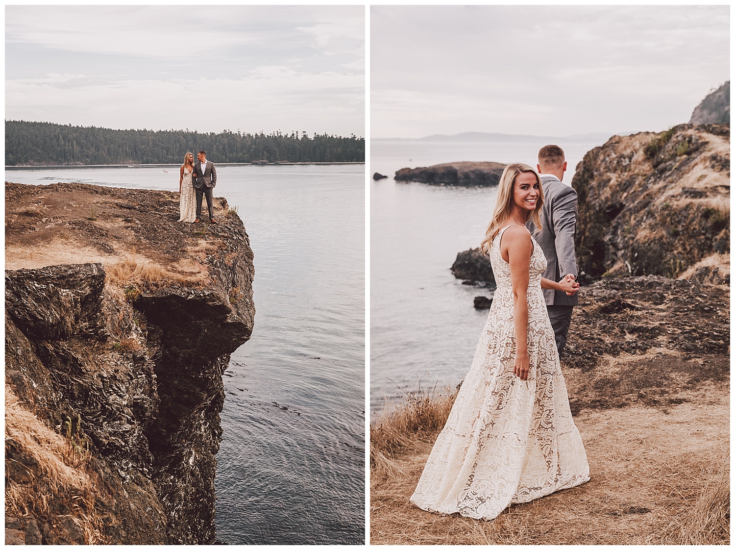Rosario Beach engagement session by Seattle wedding photographer Kyle Goldie of Luma Weddings