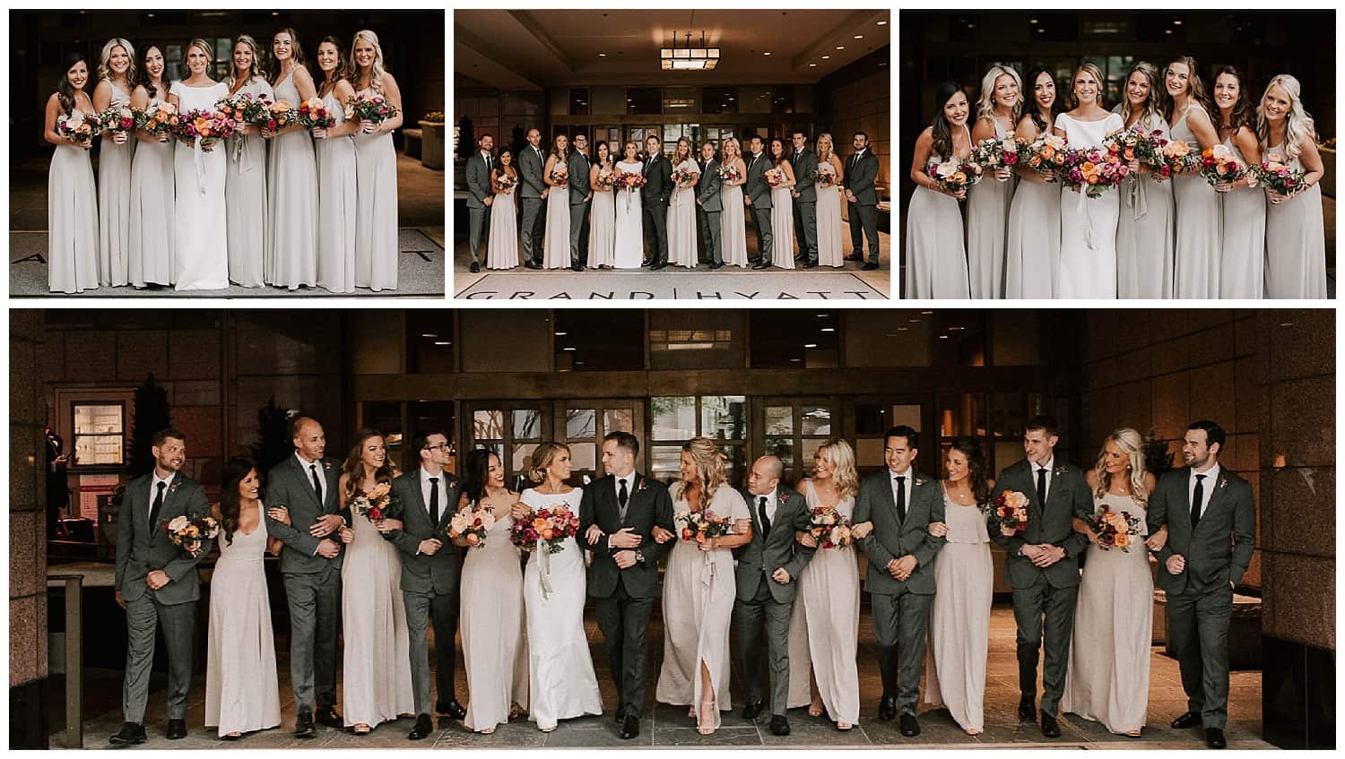 Wedding photos at the Hyatt Seattle by Luma Weddings