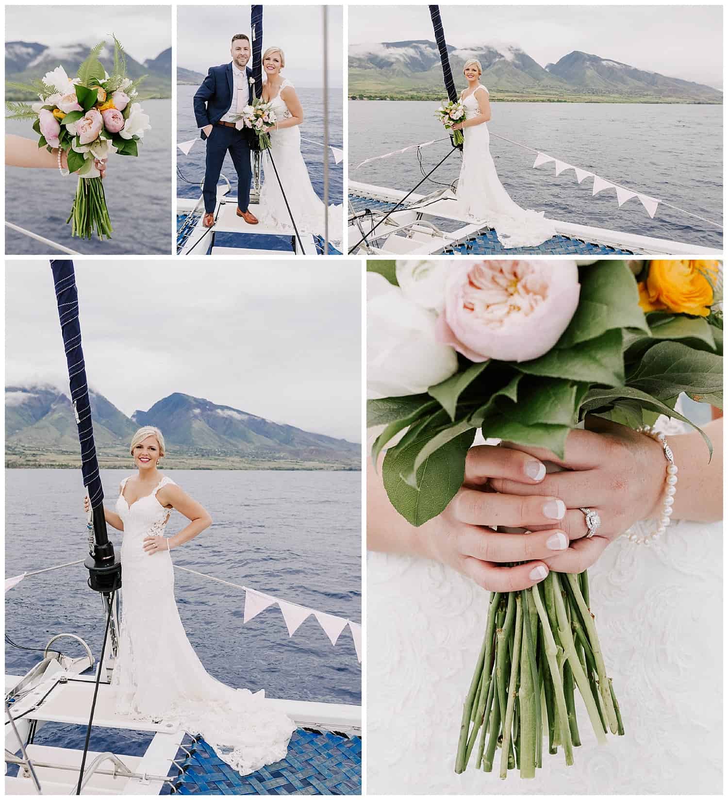 Sail Trilogy Maui wedding photos by Maui wedding photographer Luma Weddings
