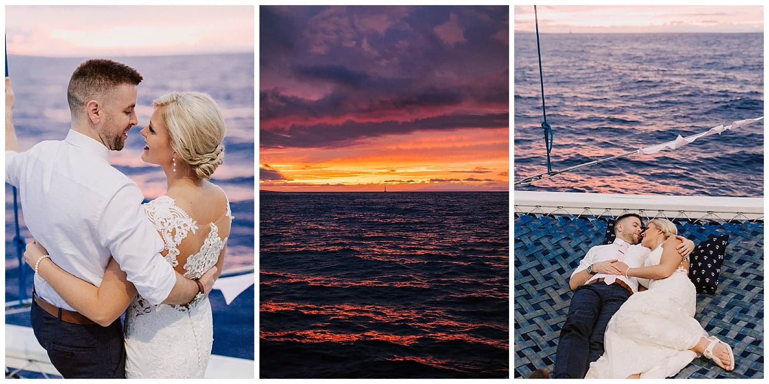 Sail Trilogy Maui wedding photos by Maui wedding photographer Kyle Goldie of Luma Weddings