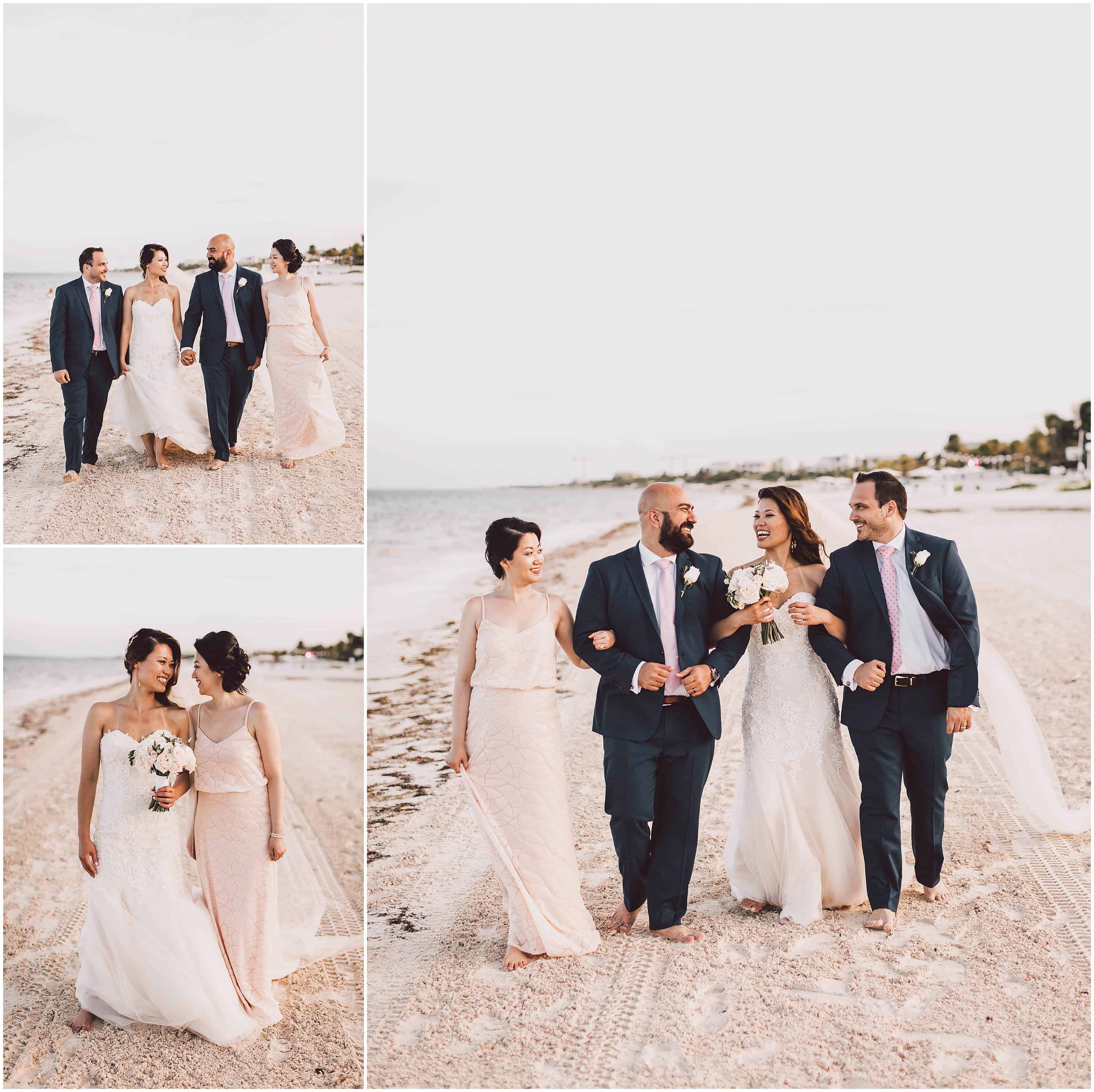 Cancun beach wedding photos