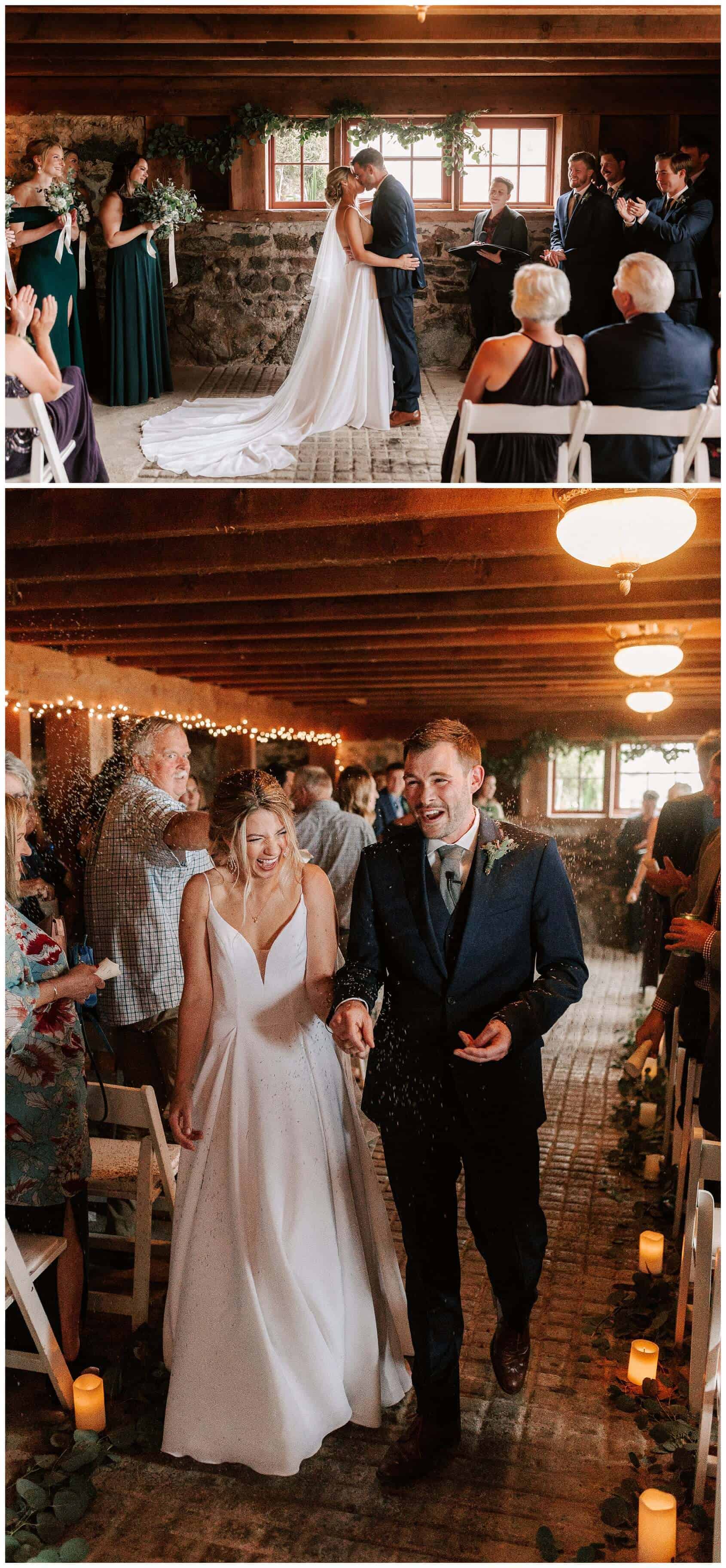 Crockett Farm wedding ceremony photos by Luma Weddings
