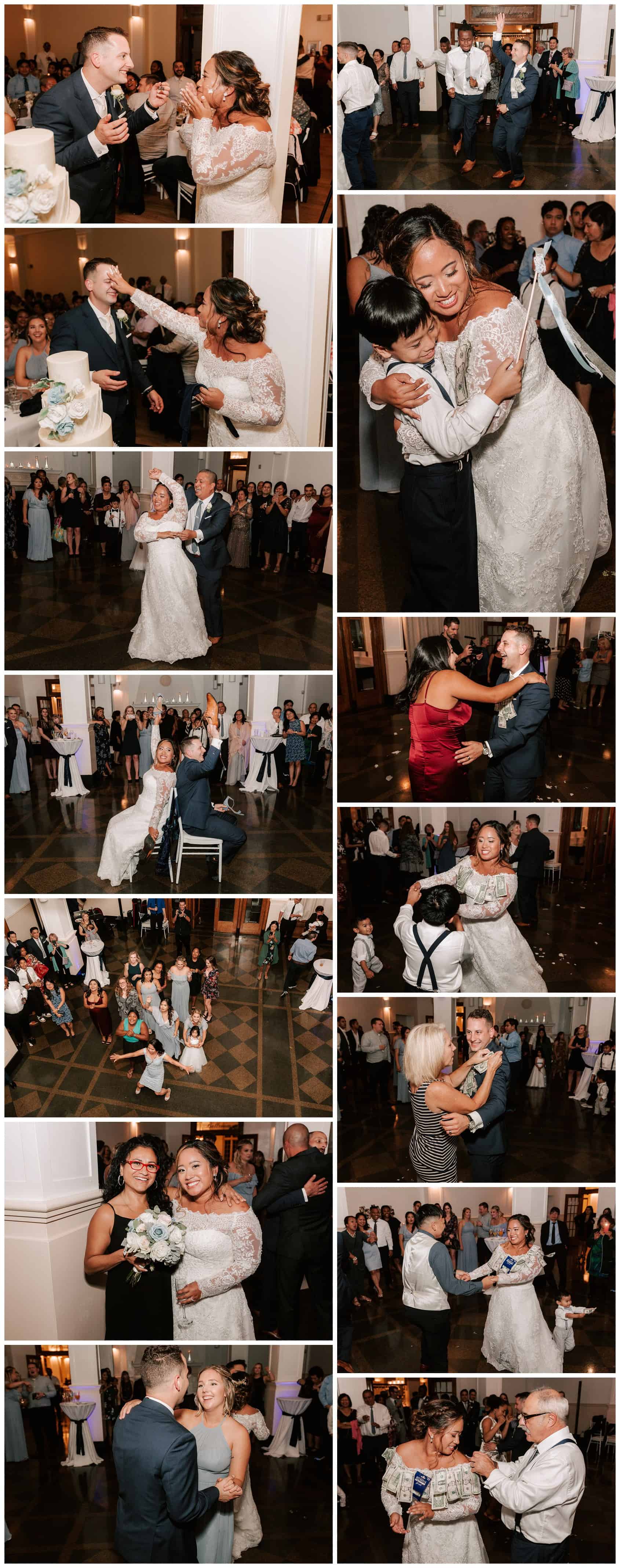 Monte Cristo Ballroom wedding reception photos by Luma Weddings