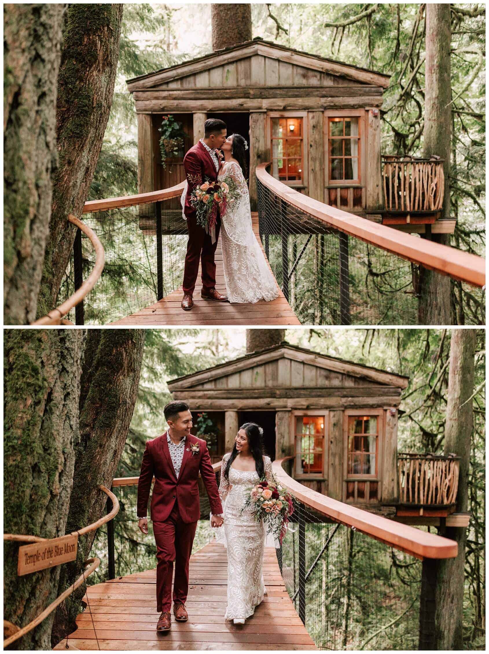 Treehouse Point wedding by Luma Weddings