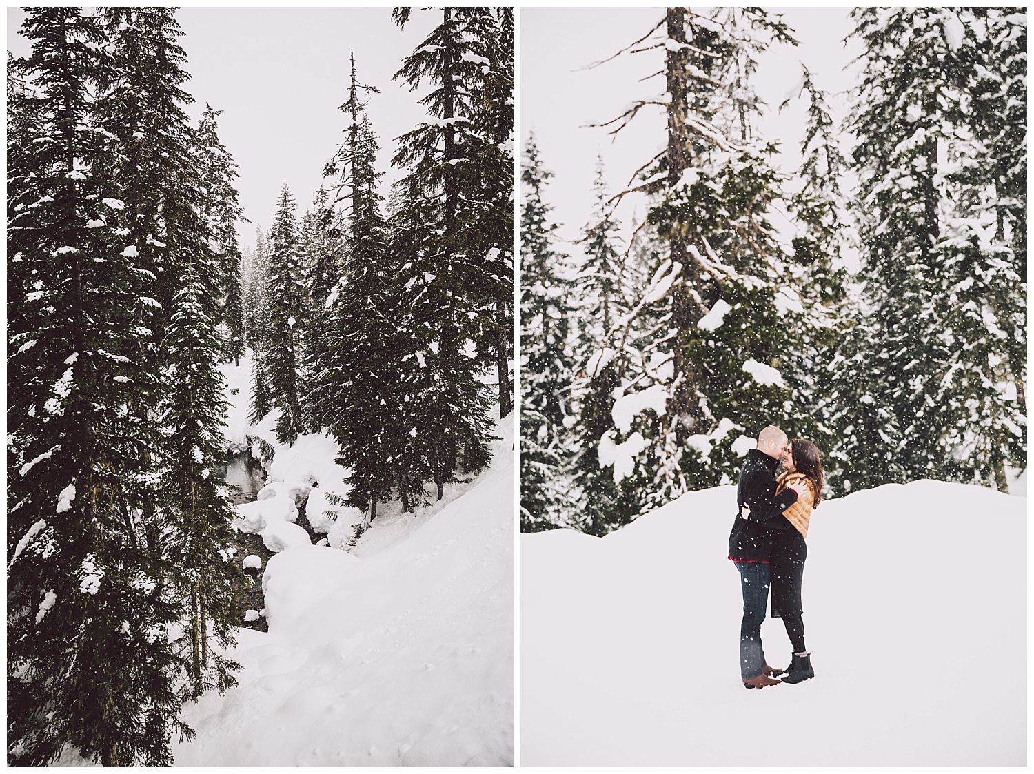 Winter Engagement Session in the Snow