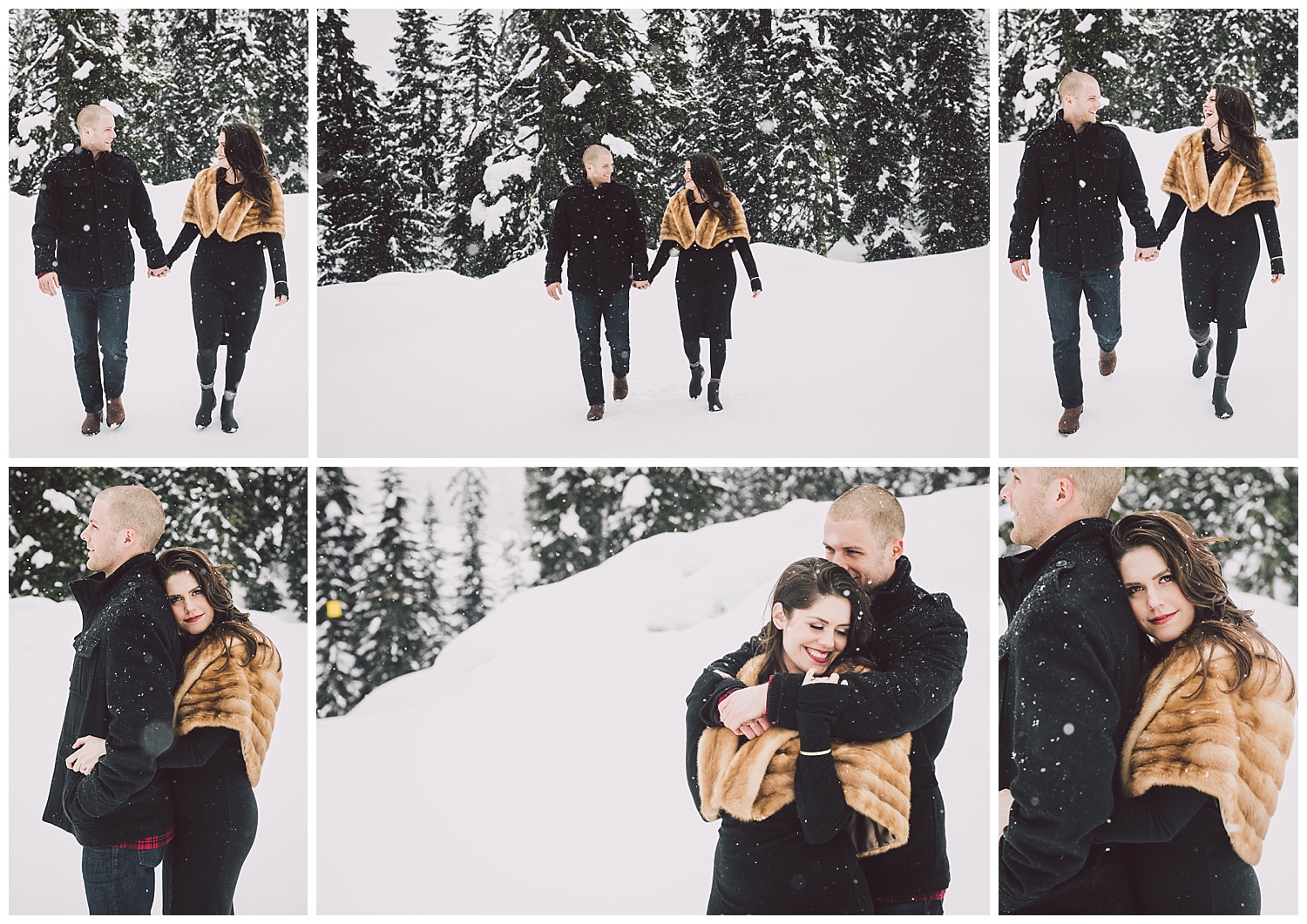 Winter Engagement Session in the Snow