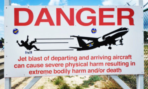 Danger at Maho Beach airport