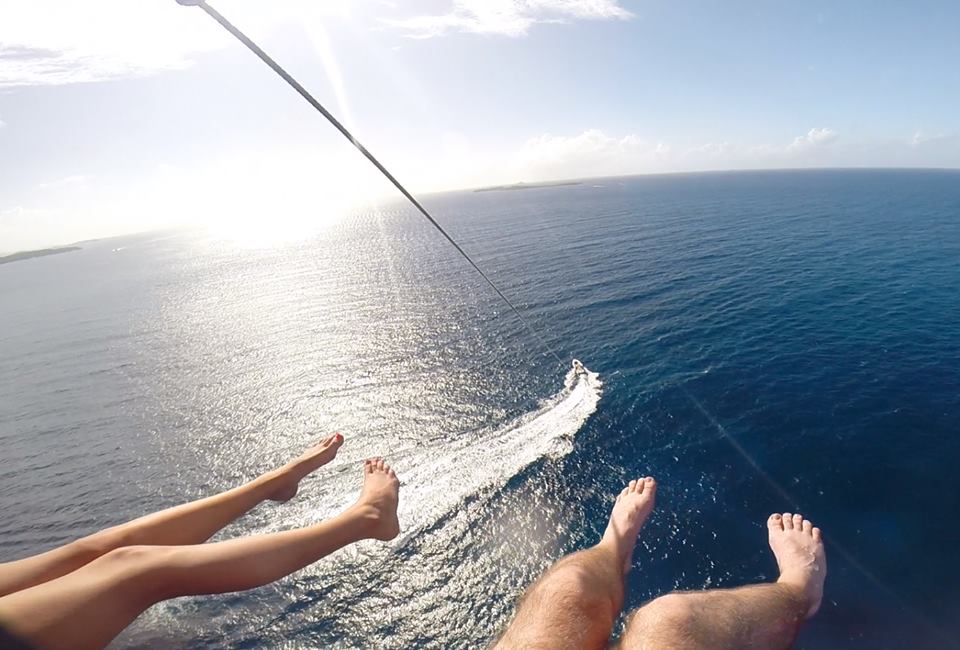 Parasailing in St Thomas