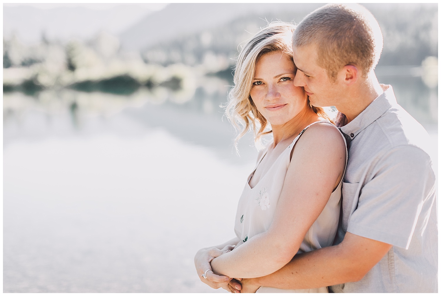 Gold Creek Pond engagement session by Kyle Goldie at Luma Weddings