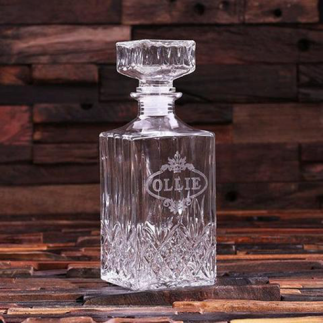 Awesome groomsmen gifts, personalized decanter