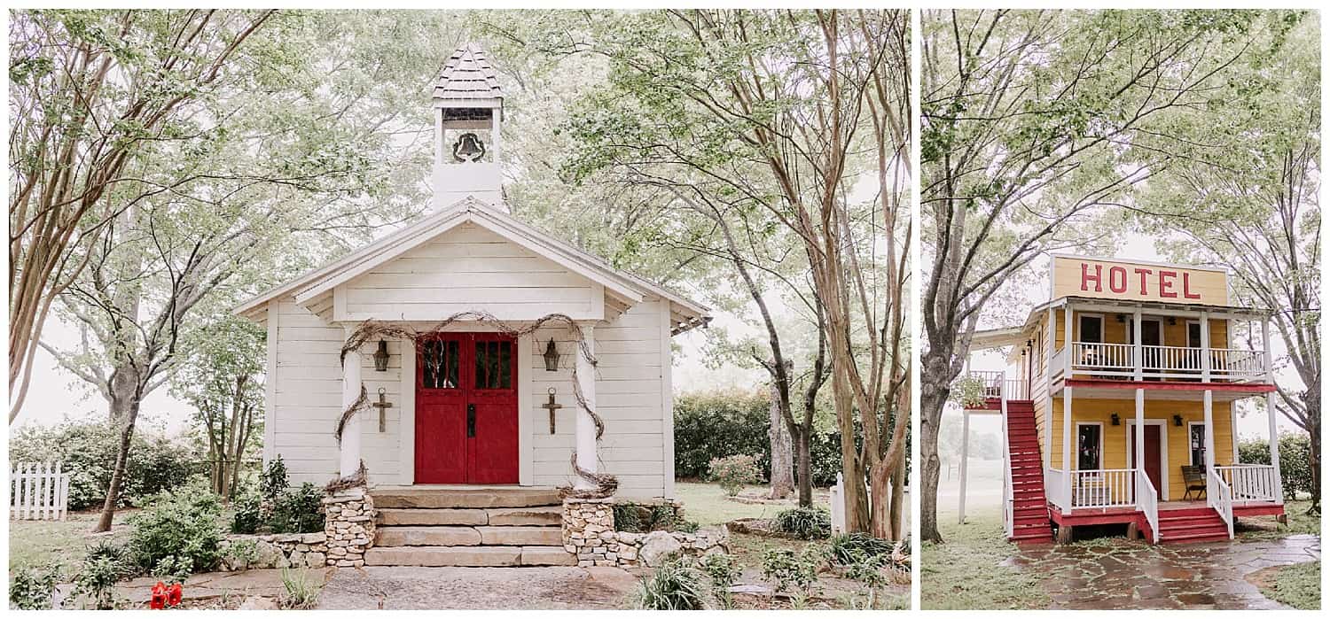 Church at the Moon River Ranch in Satin, Texas by Luma Weddings