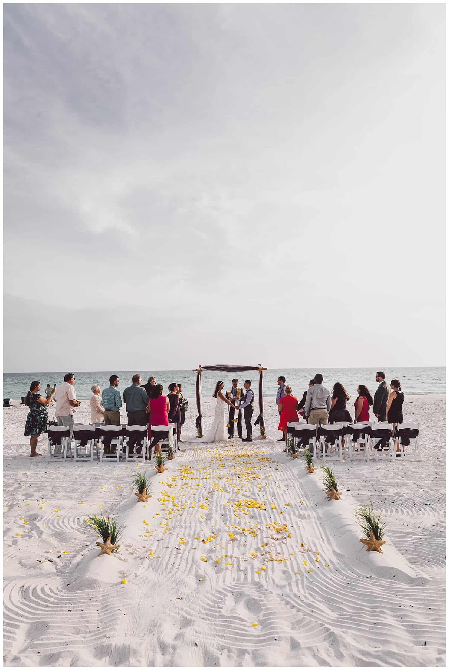 White Ave wedding on Anna Maria Island