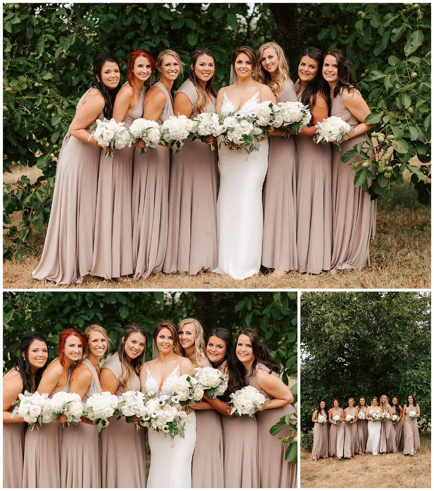 Wedding photos at the Comforts of Whidbey wedding venue