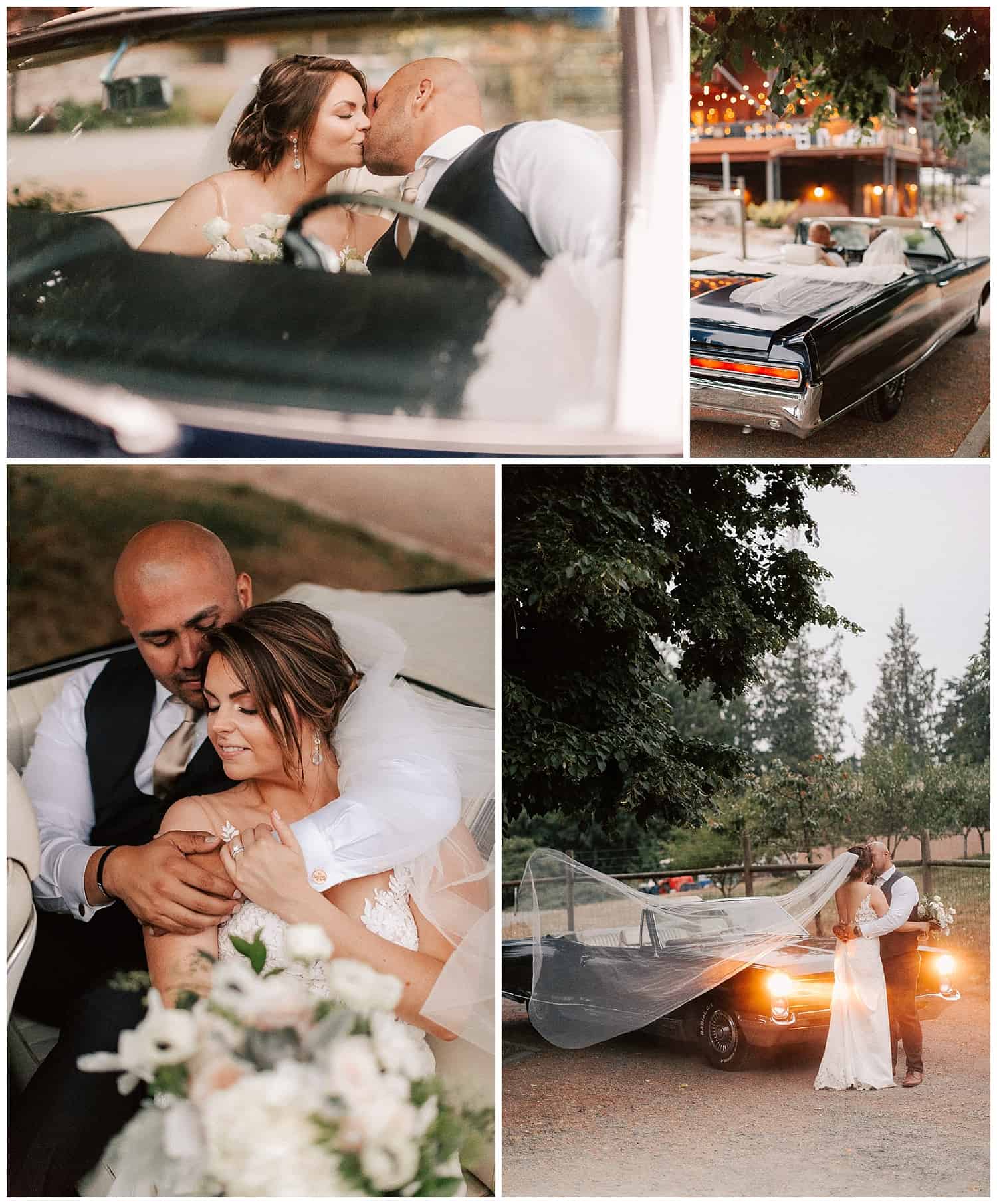 Wedding photos at the Comforts of Whidbey wedding venue