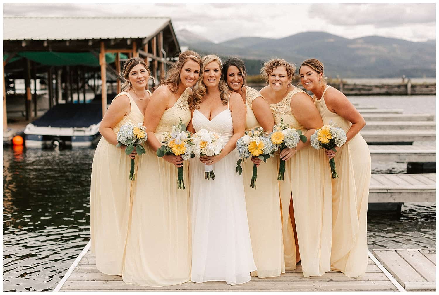 Wedding photos at Elkins Resort on Priest Lake, Idaho