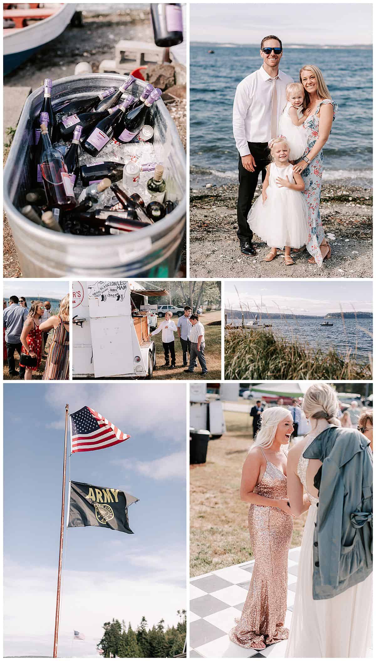 Port Gamble wedding photos on the waterfront by Luma Weddings