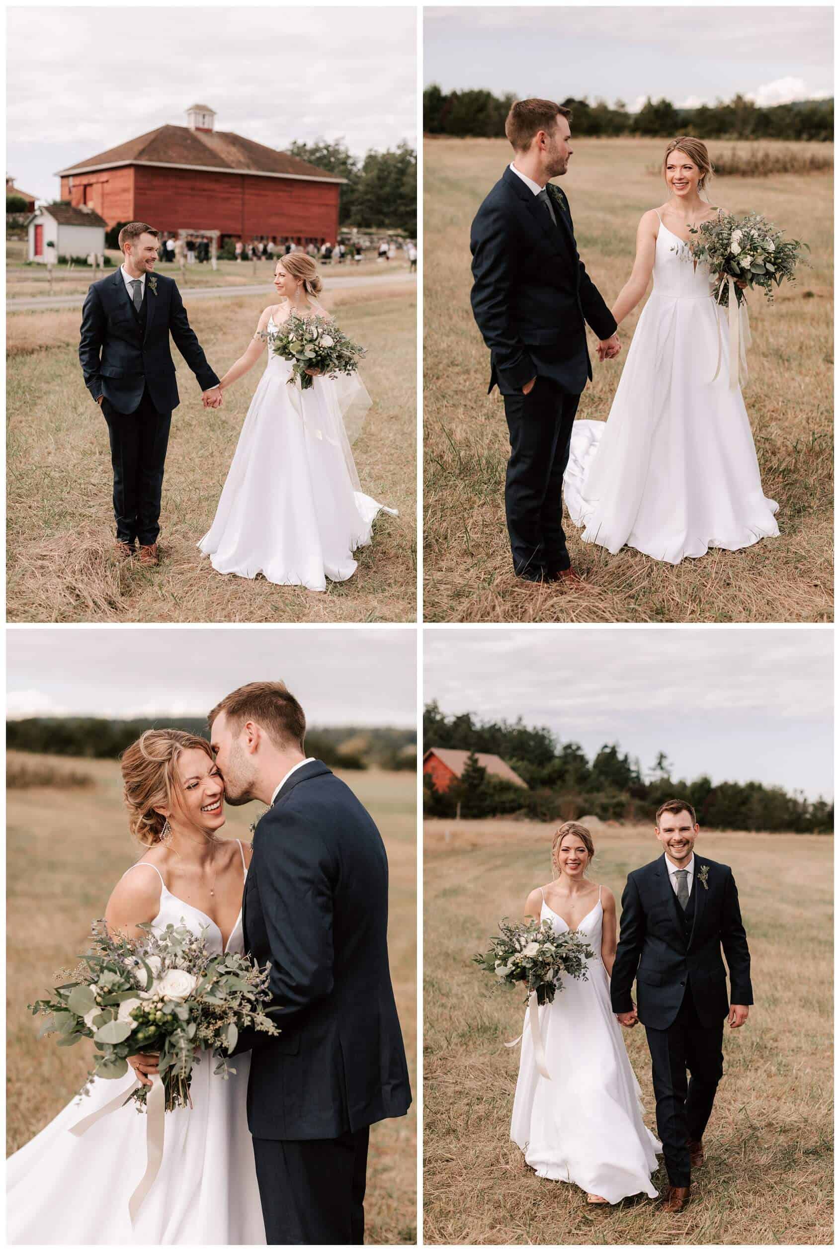 Crockett Farm wedding photos by Whidbey Island Wedding photographer Luma Weddings