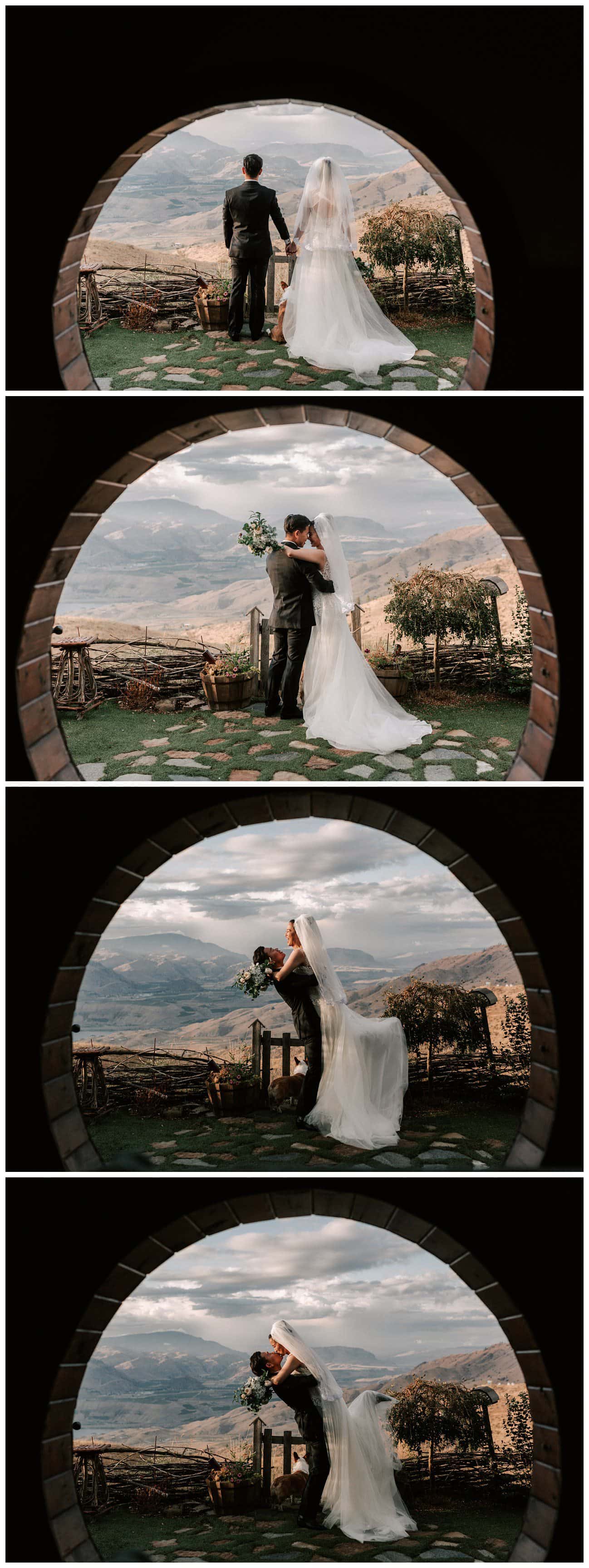 Lake Chelan wedding photographer at the Hobbit House by Luma Weddings