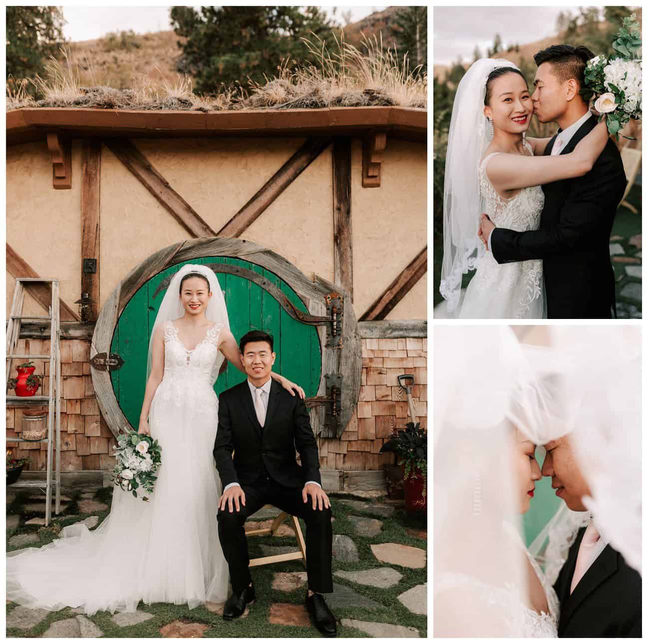 Hobbit House wedding photos in Lake Chelan, WA